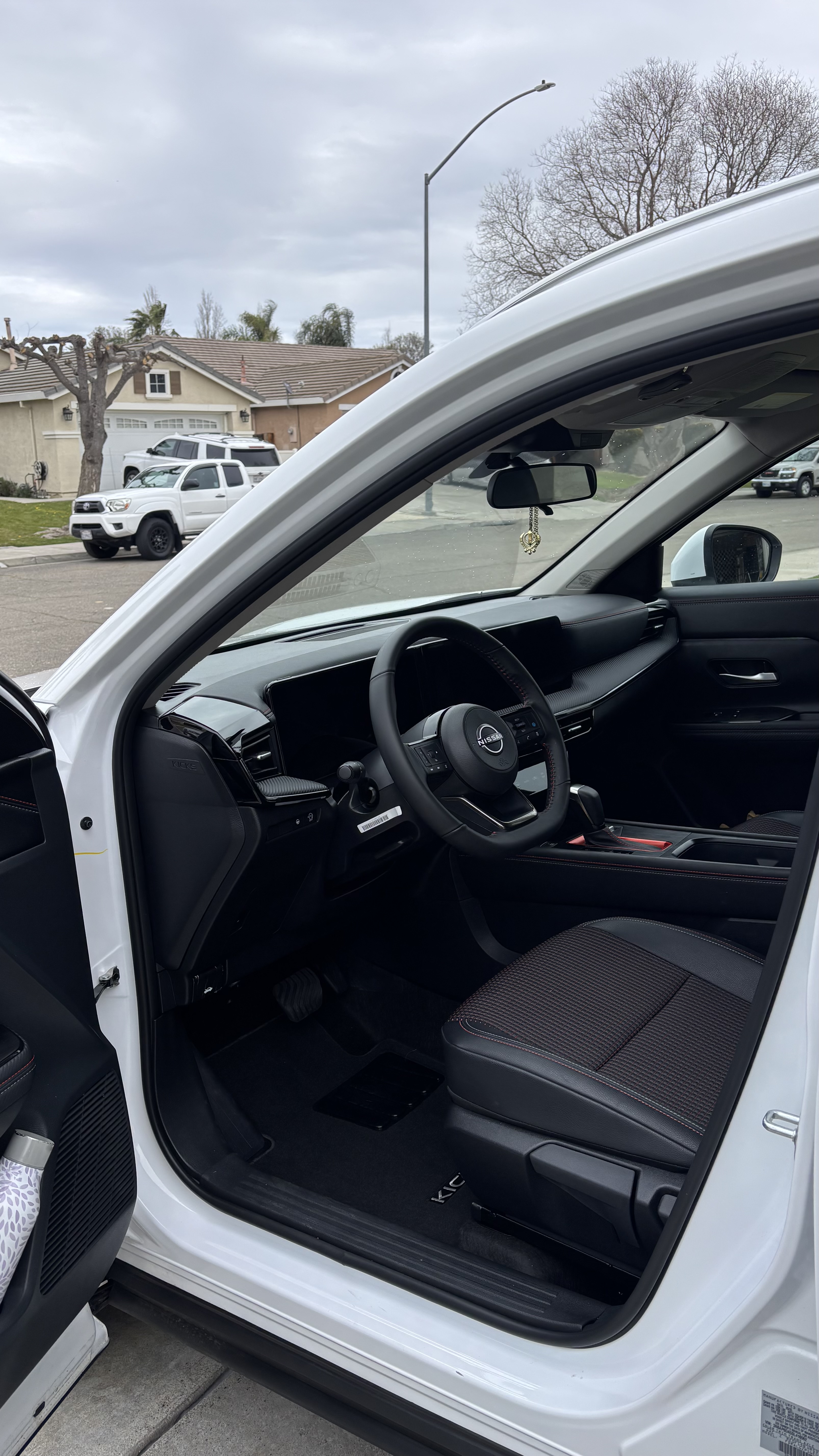 White car interior detailed by Singh Detailing